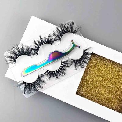 China 25-30 Times Natural Look 5D Mink Lahes Private Label 20mm Lashes3d Wholesaler Deep Curly Eyelashes for sale