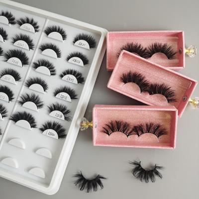 China Wholesale Fast Delivery Thick Full Strip Lashes No False Eyelash Animal Damaged Good Quality 3d Mink Eye Lashes 100% Hand Made Lashes for sale