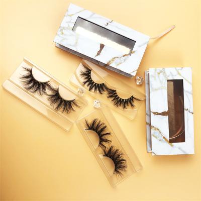 China 25-30 Times Eyelashes Mink Lashes Wholesale Seller 25mm Eyelashes With Eyelash Box Packing for sale