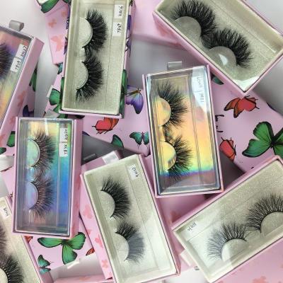 China Natural Long Rectangle Mink Lashes Cases Custom False Eyelash Packaging Vendor Packaging empt ybox for sale