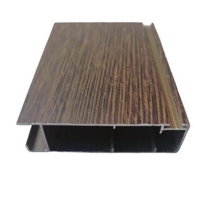 China Kuwait sideboard door wood printing aluminum profile aluminum frame decorations hot sale 6063 extruded t5 profile for sale