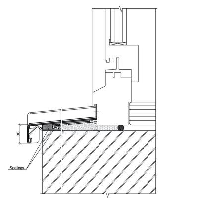 China door & High Quality Europe Czech Republic Spain Design Aluminum Window Profile Aluminum Window Sill With Drilled Holes for sale