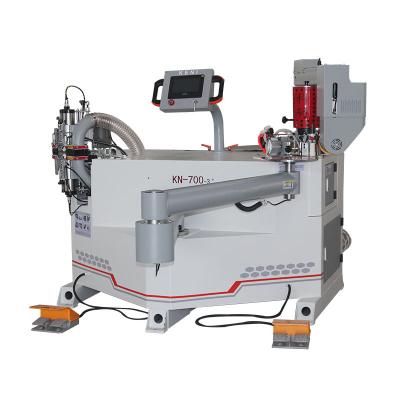 China Garment Shops KN-700-3 Edge Banding Machines Curve Edge Banding Machine Corner Balancing Manual Edge Banding Machine for sale