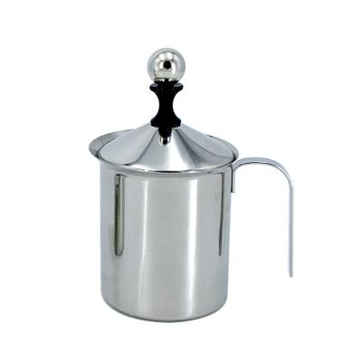 China Sustainable Stainless Steel Coffee Blender Manual Double - Mesh Milk Foam Machine for sale