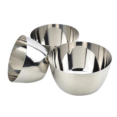 China Viable Size 14cm/16cm/18cm Egg Bowl Salad Bowl Without Winding Edge Mirror Polishing Process for sale