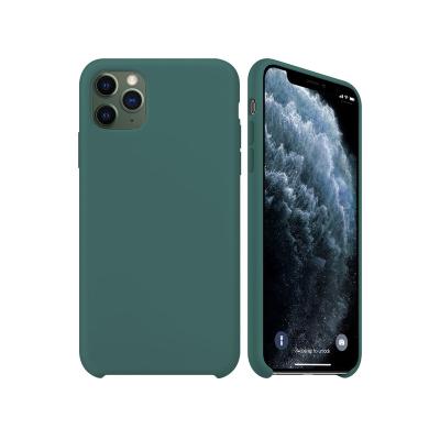 China 100% Eco-friendly Phone Case SOSLPAI New Designs For iPhone 11 Multi Colored Shockproof Liquid Silicone Phone Case for sale