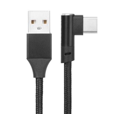 China MP3/MP4 Type-C Player SOSLPAI USB Cable 90 Degree Curved Type-C USB Cables Fast Charging Type C USB Cable for sale