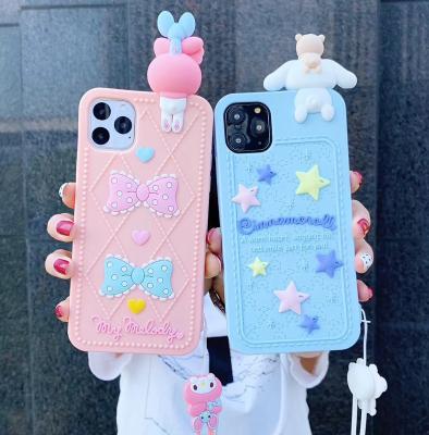 China 2021 New Cartoon Cute Soft Non-slip Fashionable Sublimation Cell Phone Case Anti-drop Phone Case for iphone 12/11 pro max for sale