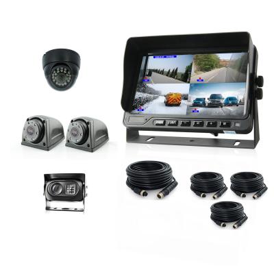 China Waterproof 4Chs Fire Truck Vehicle Black Box DVR Camera System Truck Camera Recording System for sale