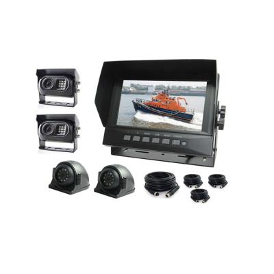 China Waterproof IP69K 7 Inch Waterproof Monitor Boat Reversing Camera Kit 12-24V for sale