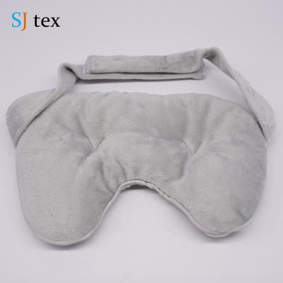 China Nondisposable Winter Ultra Soft Touch Poly Flannel Fiber Weighted Sleep Eye Blanket Fit For Office, Home, Travel for sale