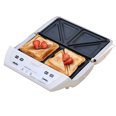 China Thermostat Adjustable Modern Style Hotel Kitchen Sandwich Snack Machine Fast Heating Honeycomb Waffle Maker With Best Price for sale