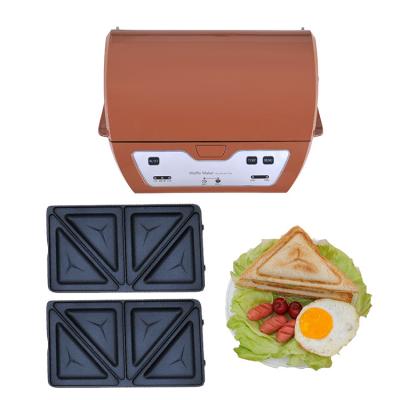 China High Quality Adjustable Thermostat Electric Cost Effective Irons Fast Heating Snacks Machine Flip Waffle Maker Made In China for sale