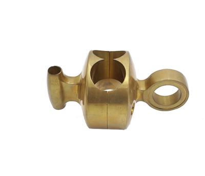 China Custom Machining Casting Pipe OEM Casting Pipe Fitting Brass CNC Base CNC Steel Brass Parts Precision Casting CNC Milling Fitting Connector for sale