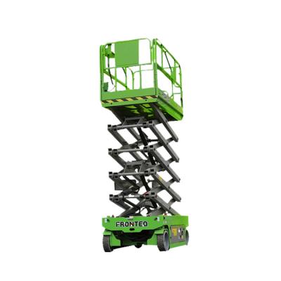 China FRONTEQ Hotels Scissor Lift FS1012E 11.8m Height Electric Drive Aerial Work Platform for sale