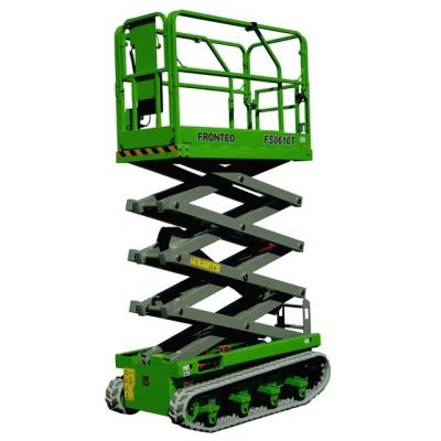 China Crawler Type Aerial Work Hotels FRONTEQ Scissor Lift FS0610T 8m Height Platform for sale