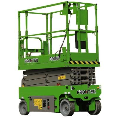 China FRONTEQ Hotels Scissor Lift FS0407W 6.52m Height Hydraulic Drive Aerial Work Platform for sale