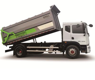 China Building material stores colors design dongfeng kangmingsi B6 large-scale compression docking refuse collector 15 CBM municipalities lift garbage truck for sale