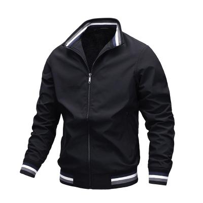 China 2021 New Custom Logo Sports Men's Breathable Baseball Bomber Single Slim Running Jacket Men Plus Size Jacket for sale