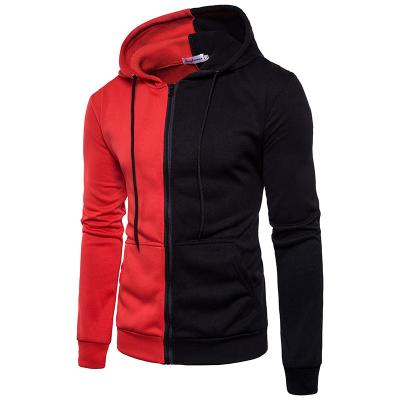 China Breathable Men Two Custom Color Plus Size Polyester Gym Sport Pullover Hoodie for sale