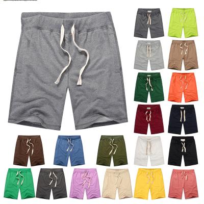 China QUICK DRY custom men's gym logo summer cotton sports jogger shorts running men's casual cotton sweat shorts for sale