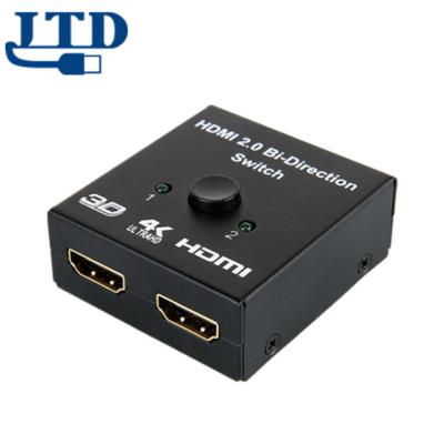 China Transmit Signal 2 Into 1 4K HDMI Splitter 2 x 1 Bi-direction HDMI Switcher or 1 x 2 Switcher for HDTV for sale