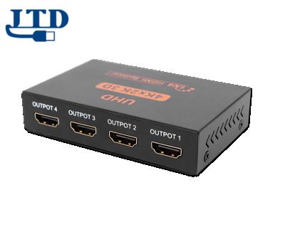 China Transmission Signal HDMI 4 Ports Powered 1x4 V1.4 Splitter Certified For Ultra HD 4Kx2K Full HD 1080P 3D HDMI Adapter for sale