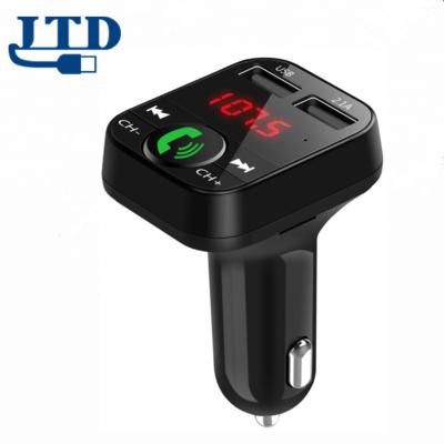 China 2021 Hot Sale Car MP3 Player HandFree Car Stereo Wireless FM Transmitter Kit Dual 2.4A Charger for sale