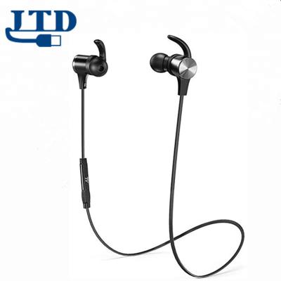 China Magnetic Neckband Blutooth Headphones Radio 5.0 Earbuds Snug Fit For Sports With CVC 8.0 Built In Mic for sale