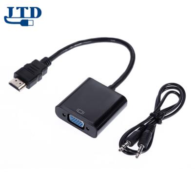 China COMPUTER HDMI to VGA Adapter Male to Female Cable Converter with Audio Output for sale