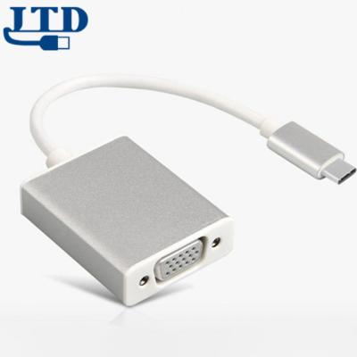 China Type-C Enabled Devices High Quality Aluminum Case USB C To VGA Converter Adapter for sale