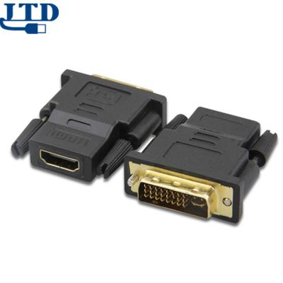 China High Quality Cheap Price Multimedia Gold Plated HDMI To DVI 24+1/24+5 Adapter DVI 24+1/24+5 To HDMI Adapter for sale