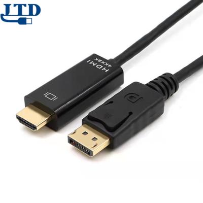 China Multimedia 4K*2K 1.8m DP Displayport Male To Male HDMI Cable Adapter Converter For PC Laptop HD Projector for sale