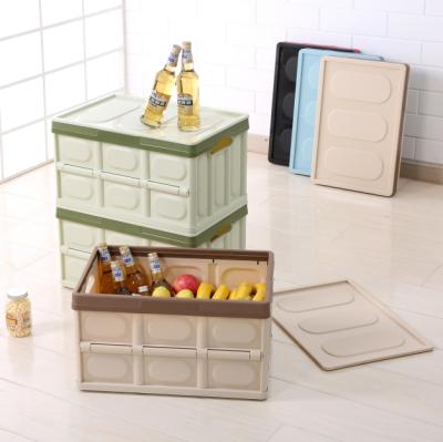 China Woka Viable Foldable Plastic Storage Box For Car Trunk Storage Organizer Factory Directly for sale