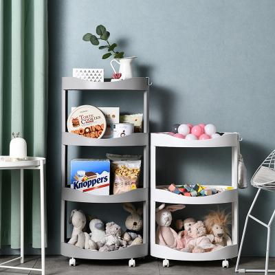 China 43.5*28*91cm Viable 4 Layers Corner Storage Rack Kitchen Shelves Shelves Shelves Storage Racks for sale