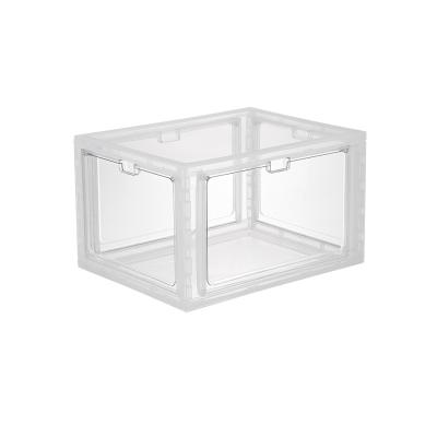 China WOKA Sustainable Shoes Box Transparent Plastic Storage Box Storage Shoes for sale