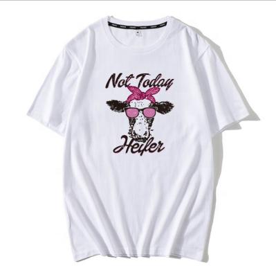 China Cute Cow Bandana Tees Not Viable Today Heifer Shirt Cow Bandana Tees for sale