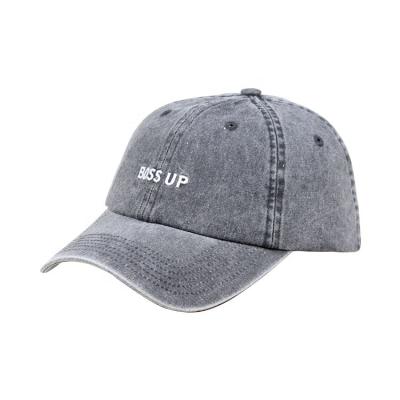 China Low Profile COMMON Personalized Vintage Baseball Cap Sports Hat Gray for sale