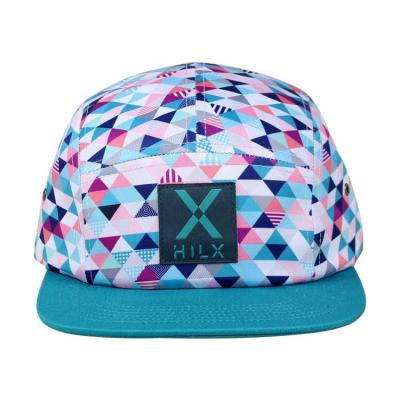 China COMMON Custom 5 Panel Hat With Woven Label /leather Patch Logo Wholesale Five Panel Hat for sale