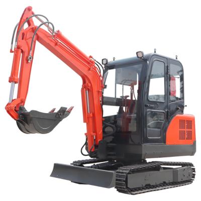 China Construction Material Shops Hydraulic Drive 3 Cylinder Small Excavator Machine Farm Use Mini Digger 3.5 Ton Excavator for sale