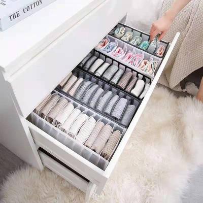 China Minimalist Wholesale Multicolor Drawer Underwear Organizers Closet Storage Box Garment Divider Boxes Scarves Socks Sorter for sale