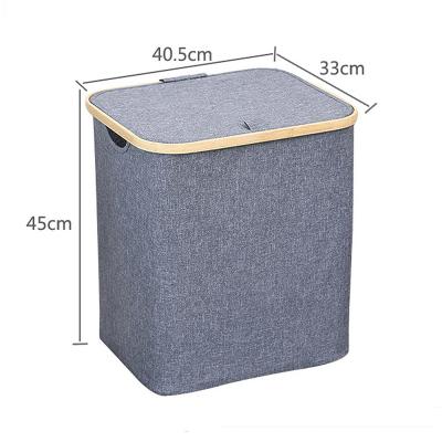 China Japanese Home Bamboo Foldable Laundry Basket Hamper Vintage Small And Large Laundry Basket Clothes Organizer for sale