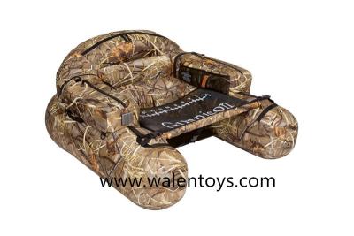 China PVC camouflage float tube, fishing tackle belly boat, cool inflatable hunting and salt fish for sale