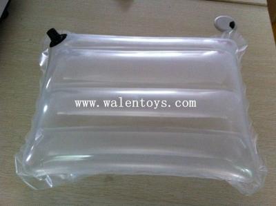 China PVC Inflatable Transparent Inflatable Neck Pillow for sale