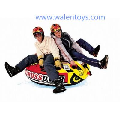 China Non-phthalates or normal pvc pvc inflatable snow tube, inflatables water ski tube, thriller inflatable ski towable sled for sale