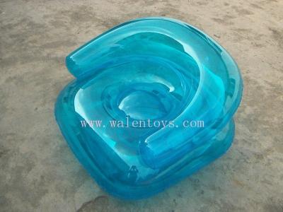 China Bubble Sky Blue Inflatable Sofa And Chair for sale