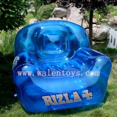 China Bubble Ocean Blue Inflatable Comfort Sofa And Chair for sale