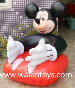 China New inflatable sofas and sectional sofa chairs for kids/inflatable chair/cartoon sofa for sale