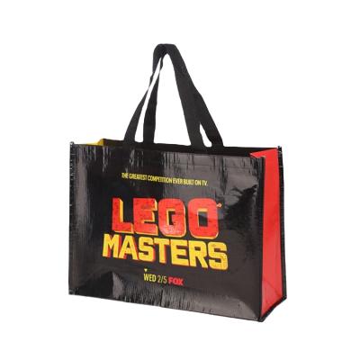 China Custom Reusable Shopping Bags Eco - Friendly With Logos Eco Friendly rpet Laminated Tote Bag For Shopping And Grocery for sale