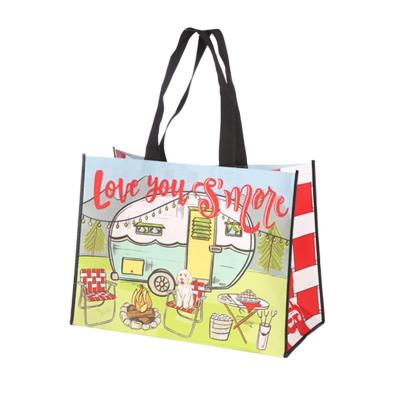 China Eco Friendly Eco Friendly Custom Shopping Bags With Logos Printed Non Woven Tote Bag Manufacturer for sale